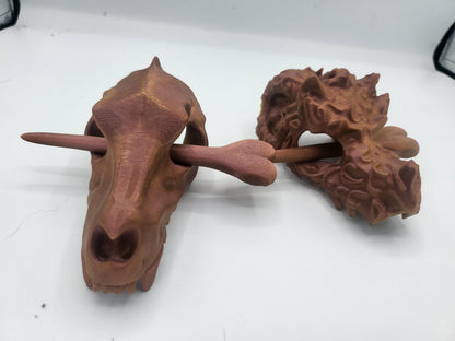 Dragon or Wolf Skull Hair Pin | 3D Print