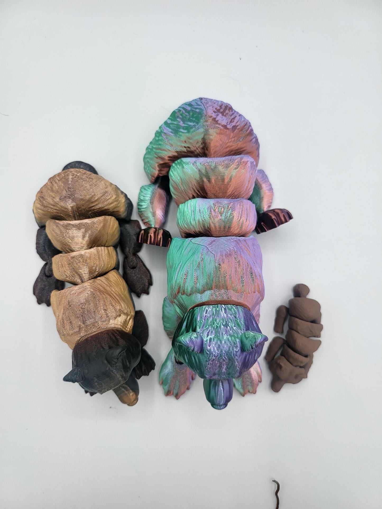 Grizzly Bear Articulated Flexi 3D Print - Baby, Medium, Large or a Family Set | 3D Print