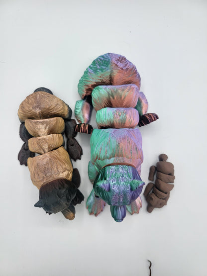 Grizzly Bear Articulated Flexi 3D Print - Baby, Medium, Large or a Family Set | 3D Print