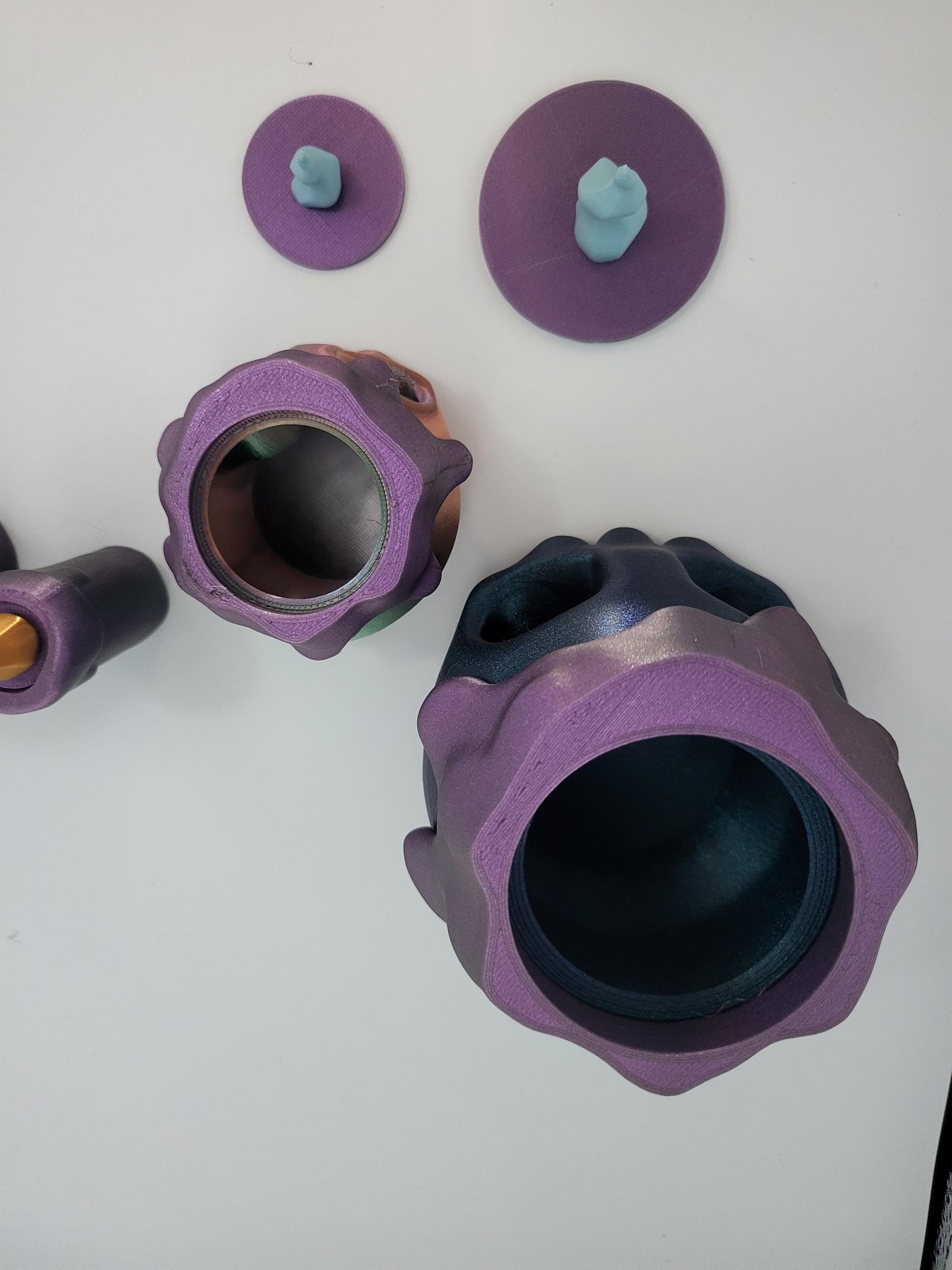 Spooky Halloween "Candle" Small Trinket Loot Containers Skull or Tall Candle Option 3D Print