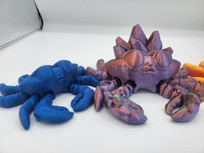 Cute Crab Flexi Regular or Crystal Crab 3D Print