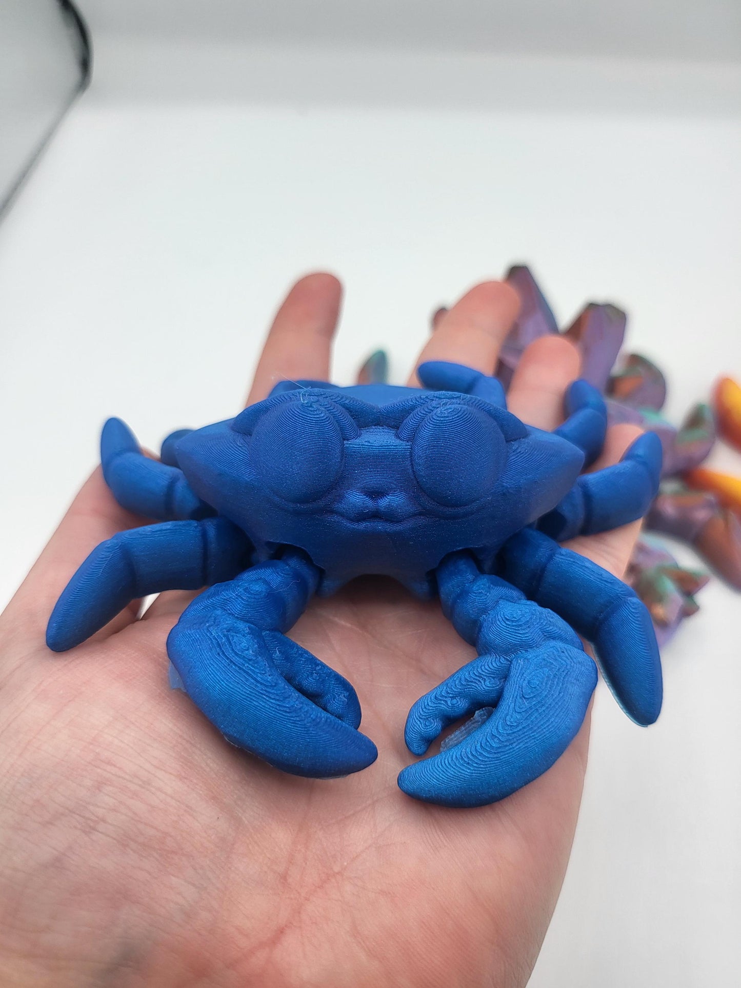 Cute Crab Flexi Regular or Crystal Crab 3D Print