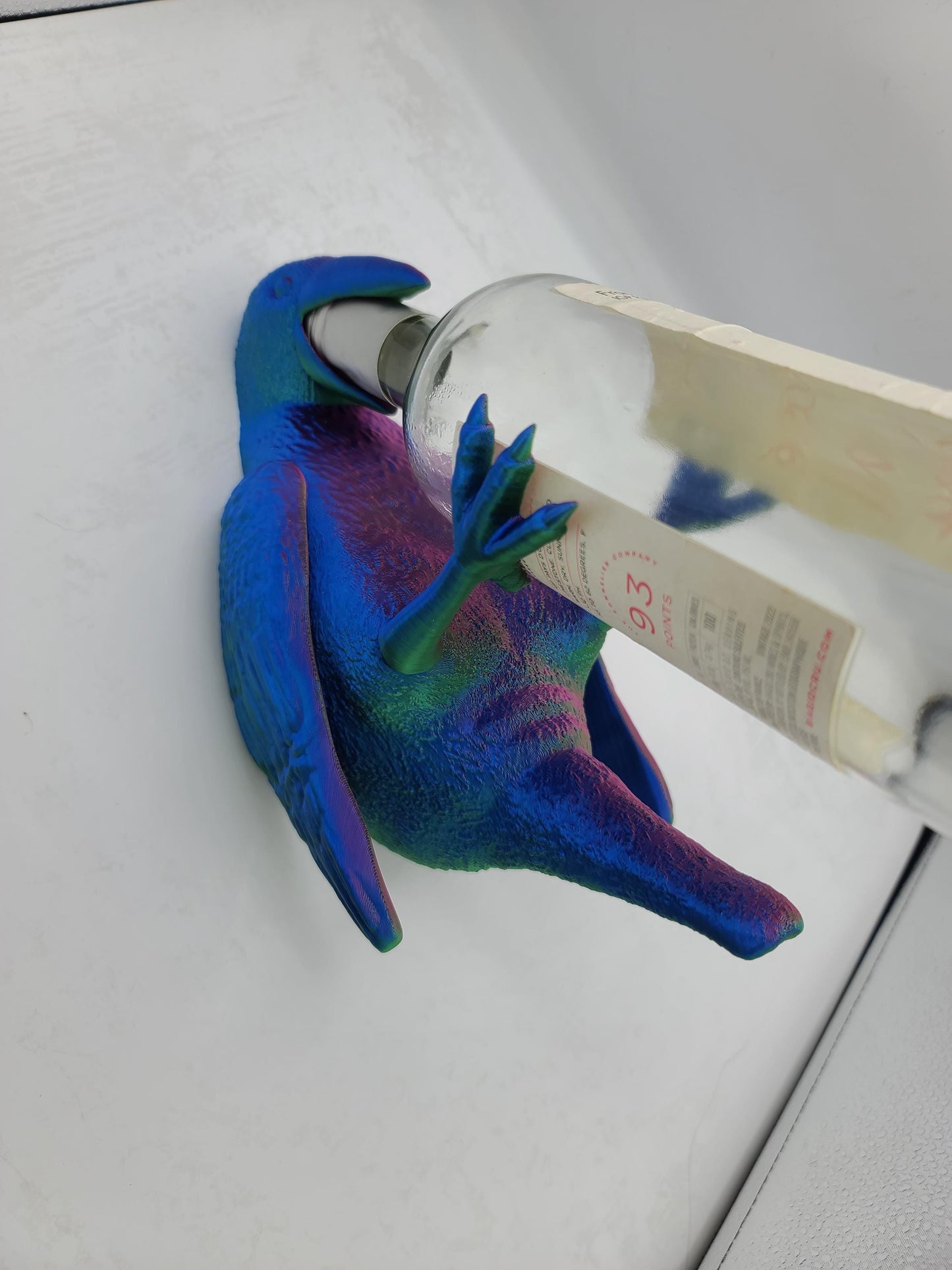 Raven Wine Bottle Holder Display 3D Print
