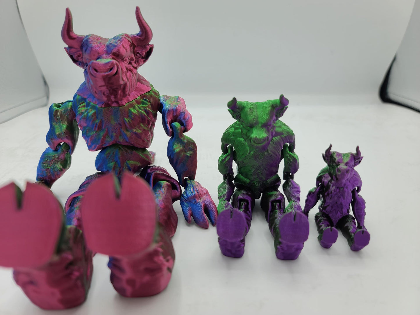 Minotaur Flexi Doll Articulated 3D Print - Available in Three Sizes