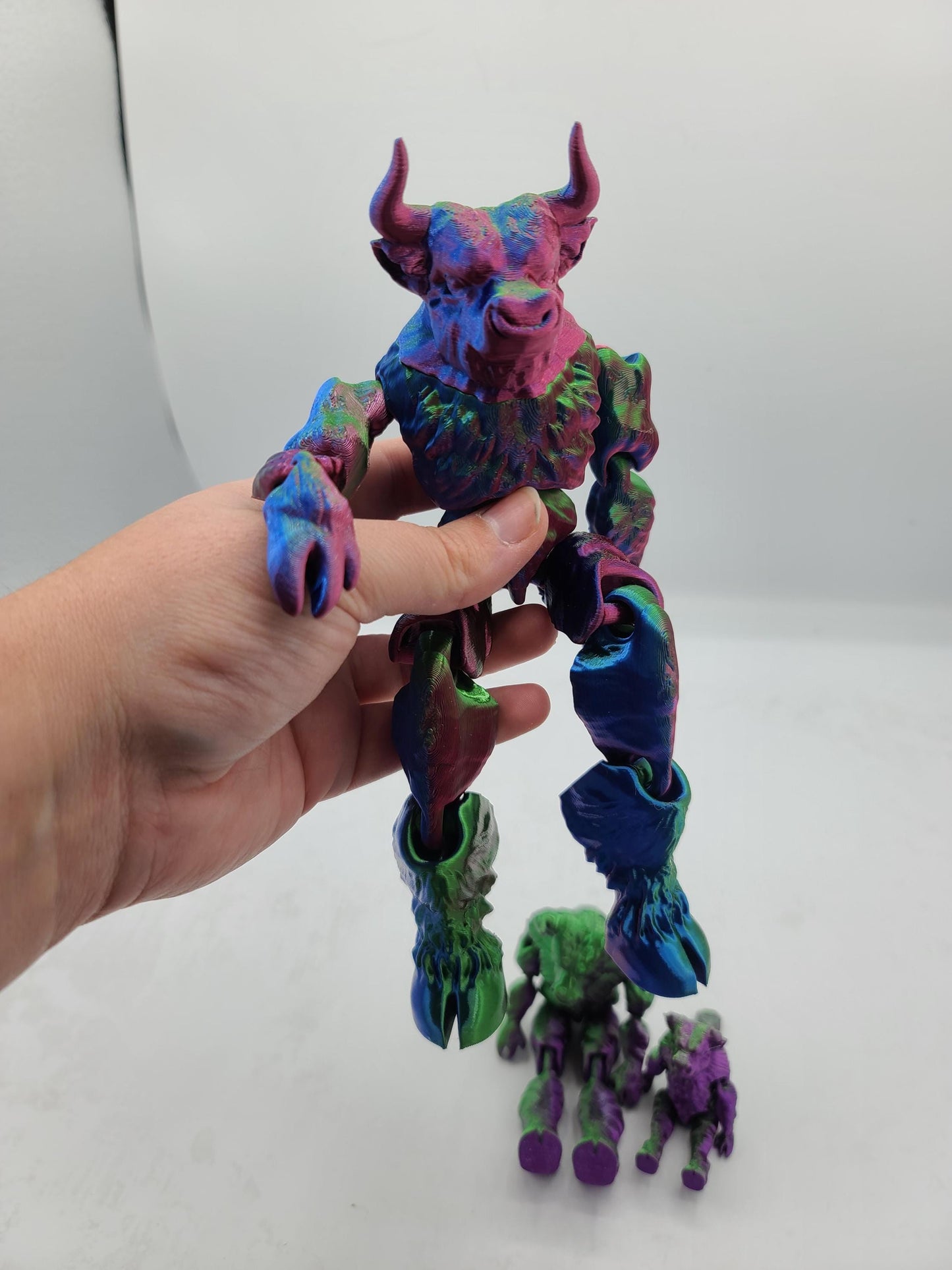 Minotaur Flexi Doll Articulated 3D Print - Available in Three Sizes