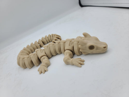 Cute Spooky Skeleton Dragon Articulated 3D Print