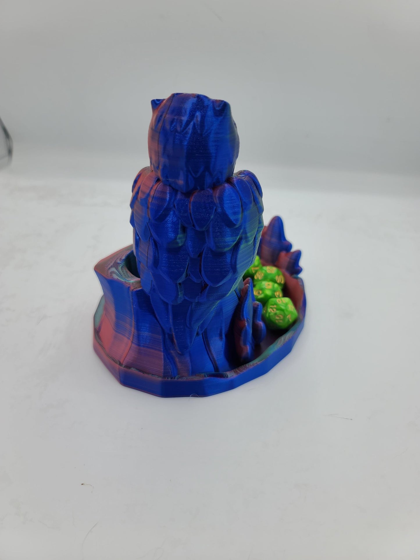 Perched Owl Dice Tower Tabletop Gaming Accessory 3D Print