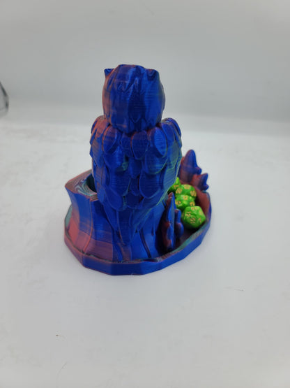 Perched Owl Dice Tower Tabletop Gaming Accessory 3D Print