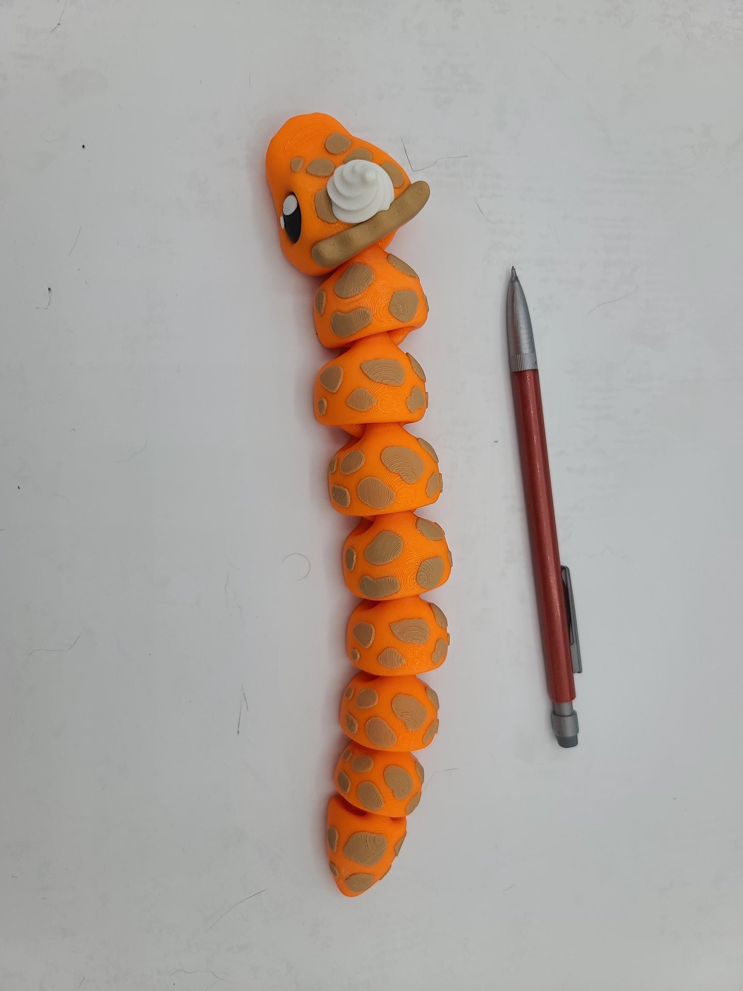 Pumpkin PIE-thon Flexi Snake 3D Print