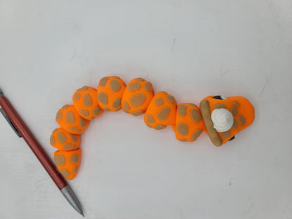 Pumpkin PIE-thon Flexi Snake 3D Print