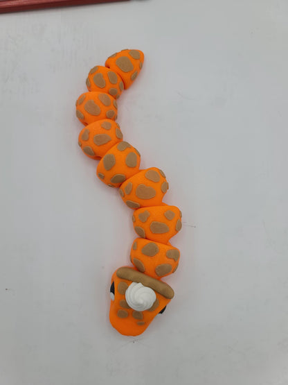 Pumpkin PIE-thon Flexi Snake 3D Print