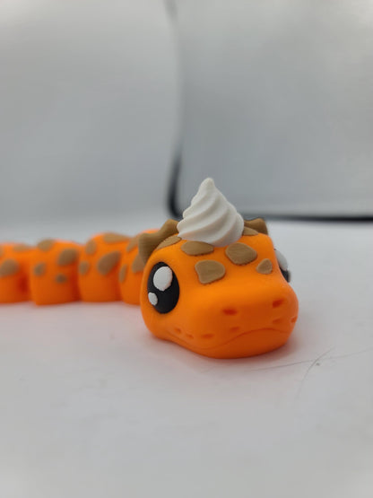 Pumpkin PIE-thon Flexi Snake 3D Print