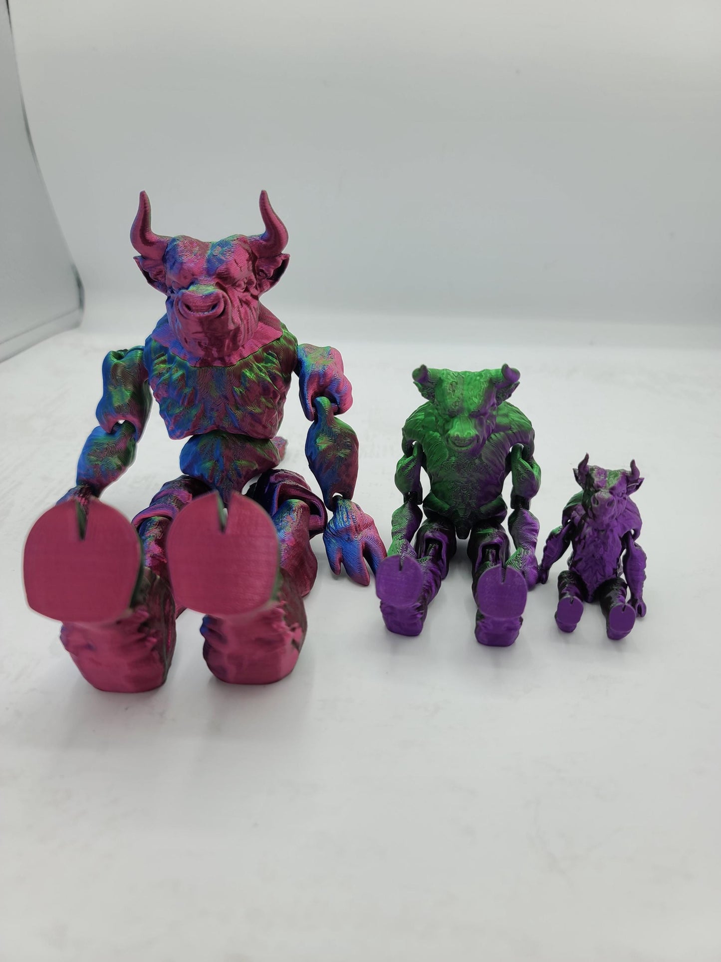 Minotaur Flexi Doll Articulated 3D Print - Available in Three Sizes