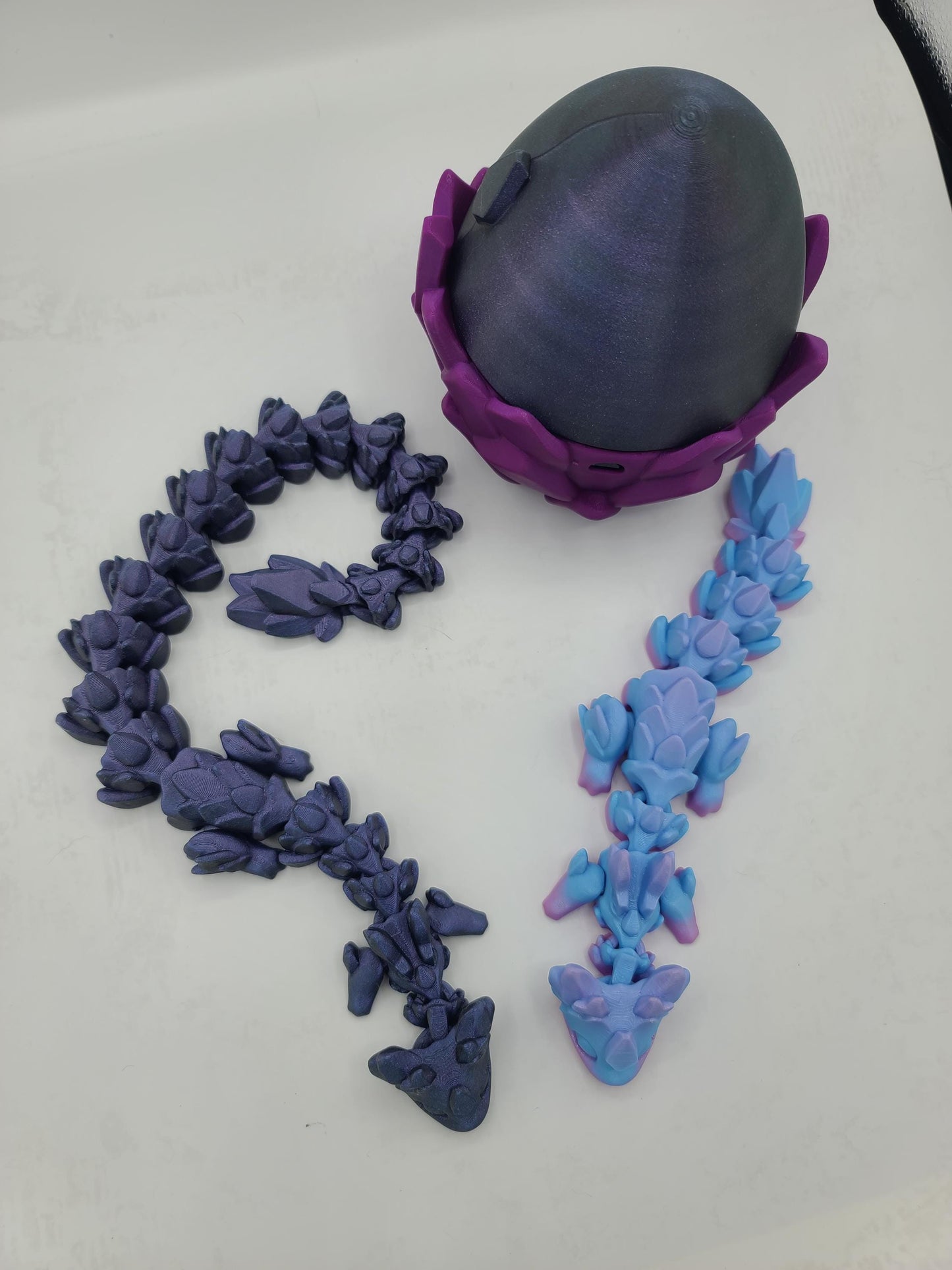 Rubikuro Articulated Kawaii Style Dragon 3D Print - with Optional Egg | 3D Print
