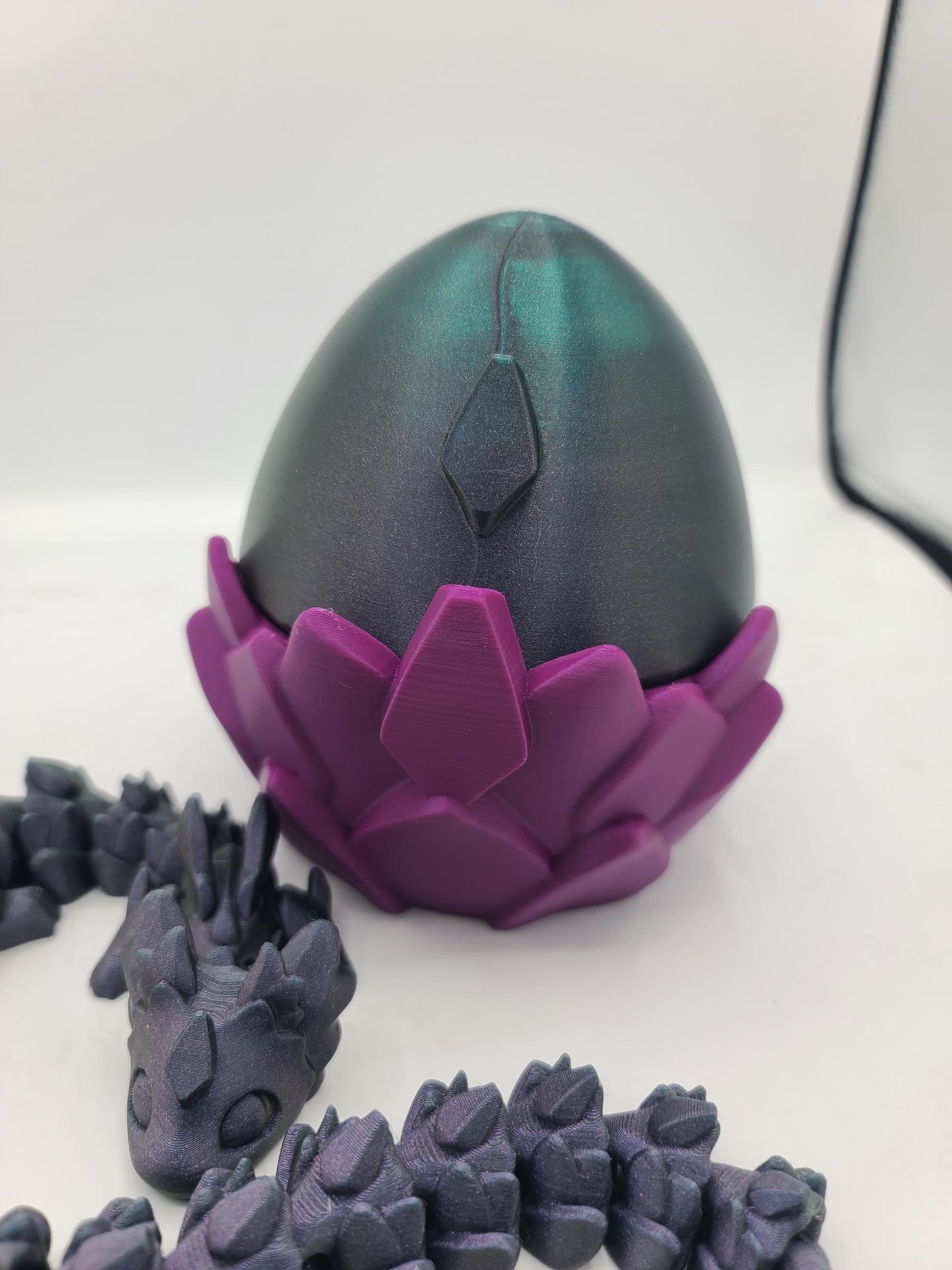 Rubikuro Articulated Kawaii Style Dragon 3D Print - with Optional Egg | 3D Print