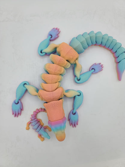 Komodo Dragon Full Size or Baby Articulated 3D Print