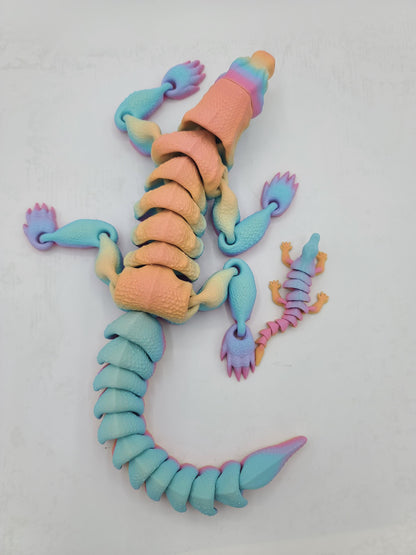 Komodo Dragon Full Size or Baby Articulated 3D Print