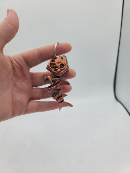 Mini Skeleton Shark Flexi Keychain (or regular flexi)3D Print