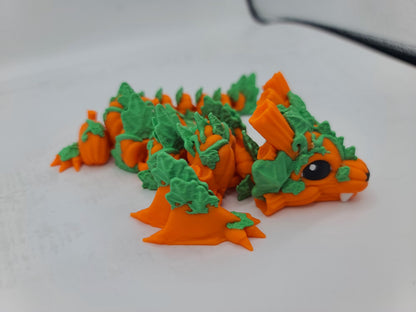 Baby Pumpkin Fall Wyvern Articulated  3D Print