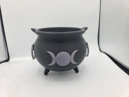 Witches Brew Moon Cauldron Decor or Functional Trick-Or-Treat Bucket 3D Print