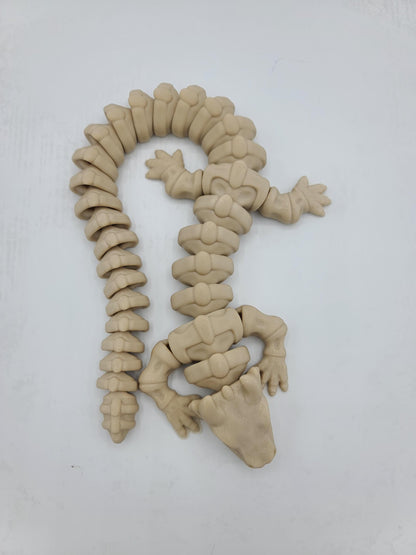 Cute Spooky Skeleton Dragon Articulated 3D Print