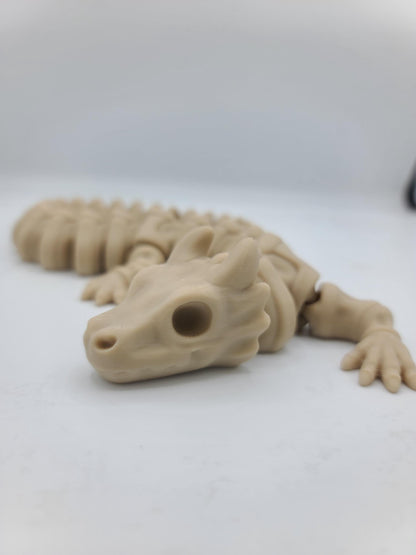 Cute Spooky Skeleton Dragon Articulated 3D Print
