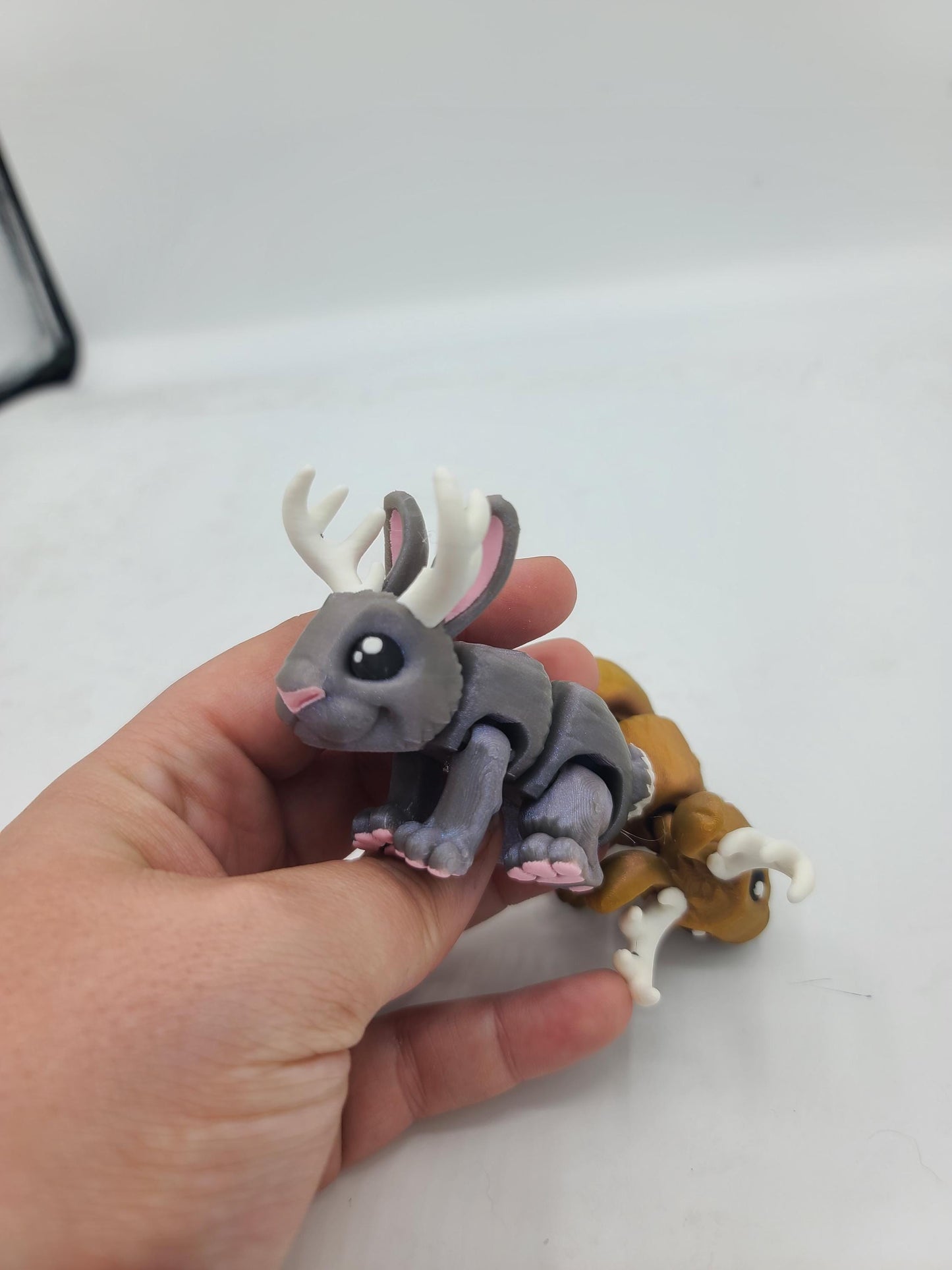 Mini Cute Flexi Jackalopes Cryptid 3D Prin