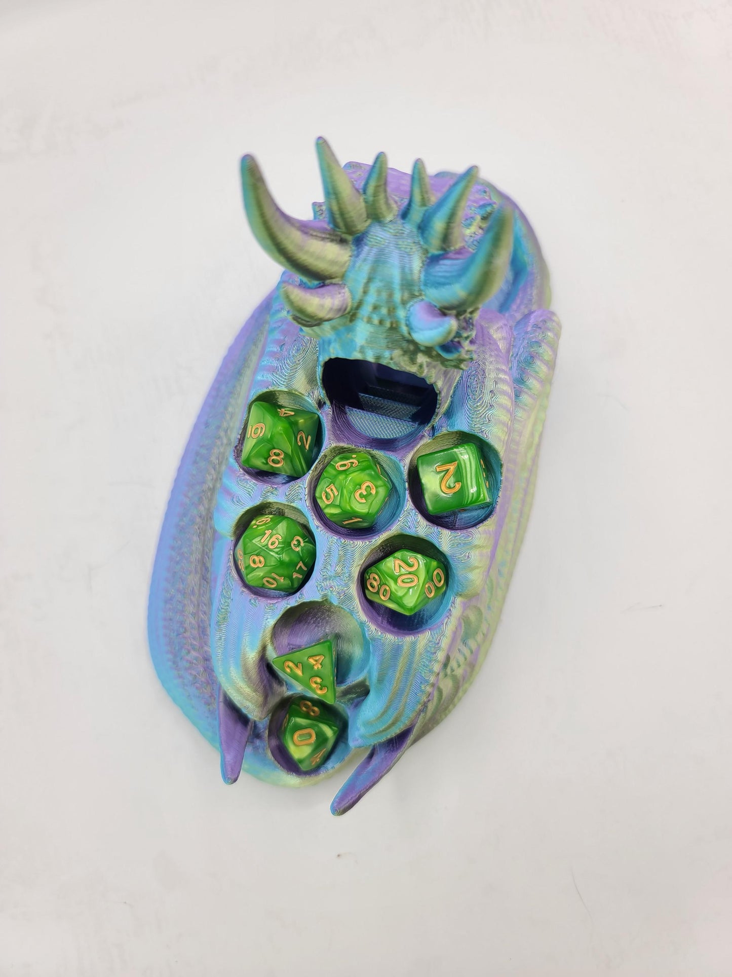 Perched Dragon Dice Tower and Dice Holder | 3D Print