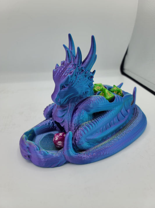 Perched Dragon Dice Tower and Dice Holder | 3D Print