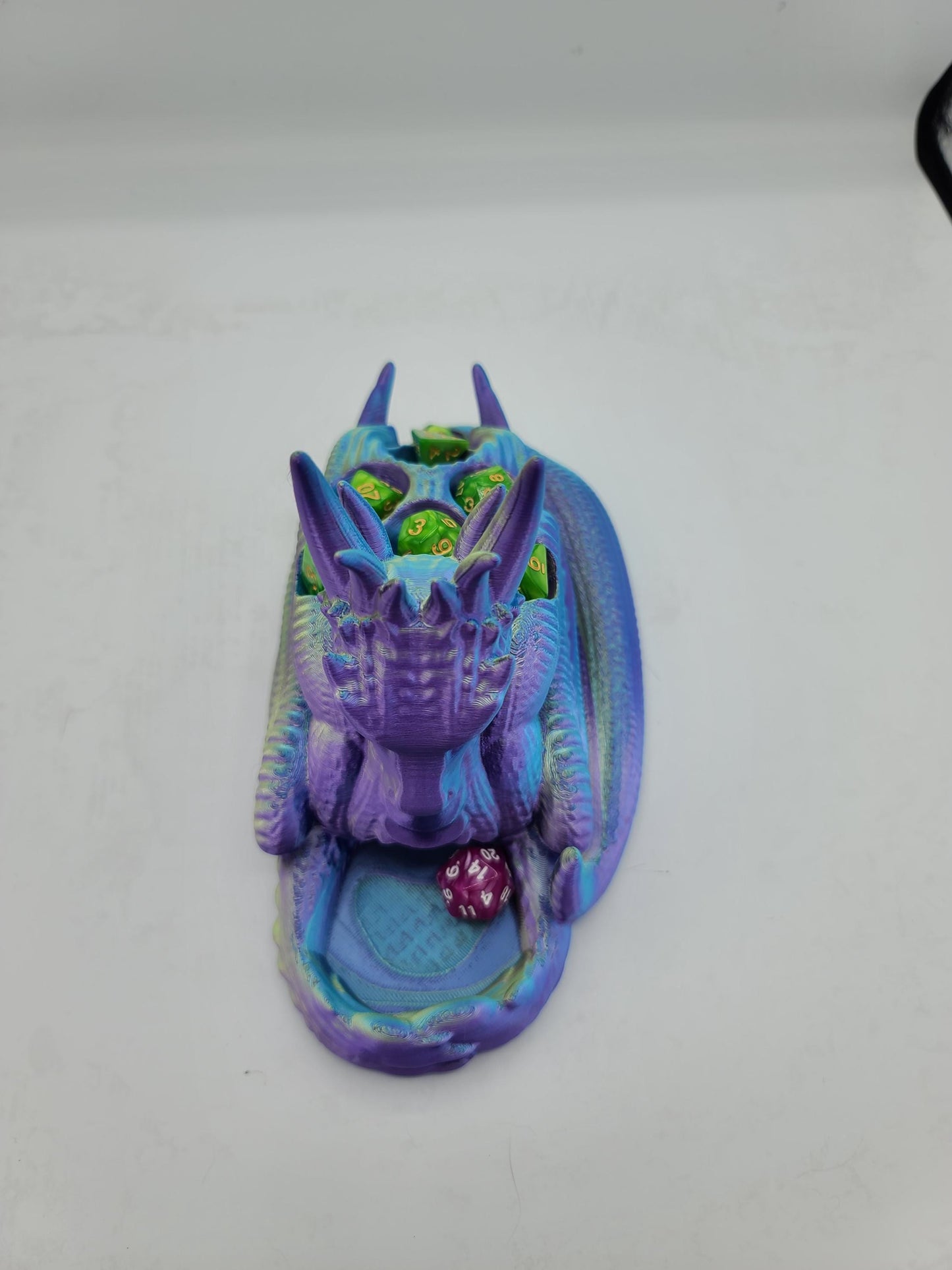 Perched Dragon Dice Tower and Dice Holder | 3D Print