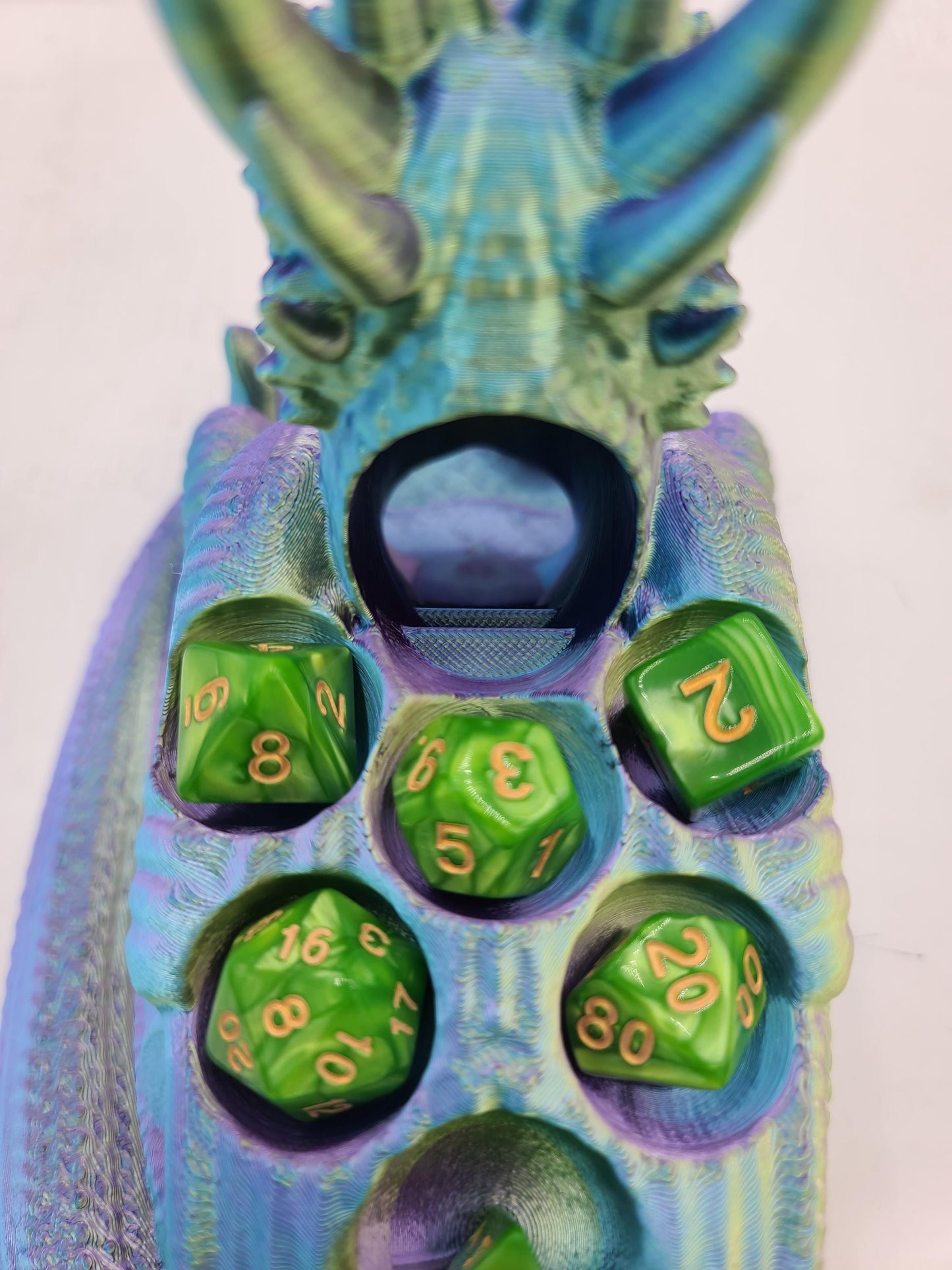 Perched Dragon Dice Tower and Dice Holder | 3D Print