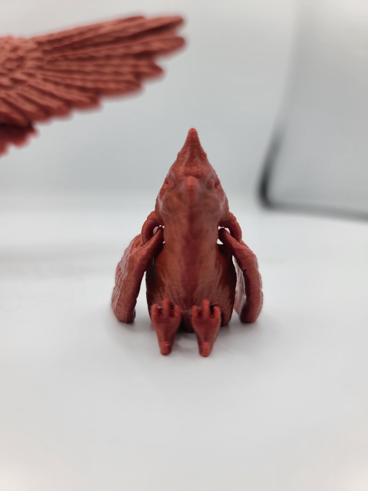 Cardinal Flexi Unique Posable Wings Articulated Full Size or Baby | 3D Print
