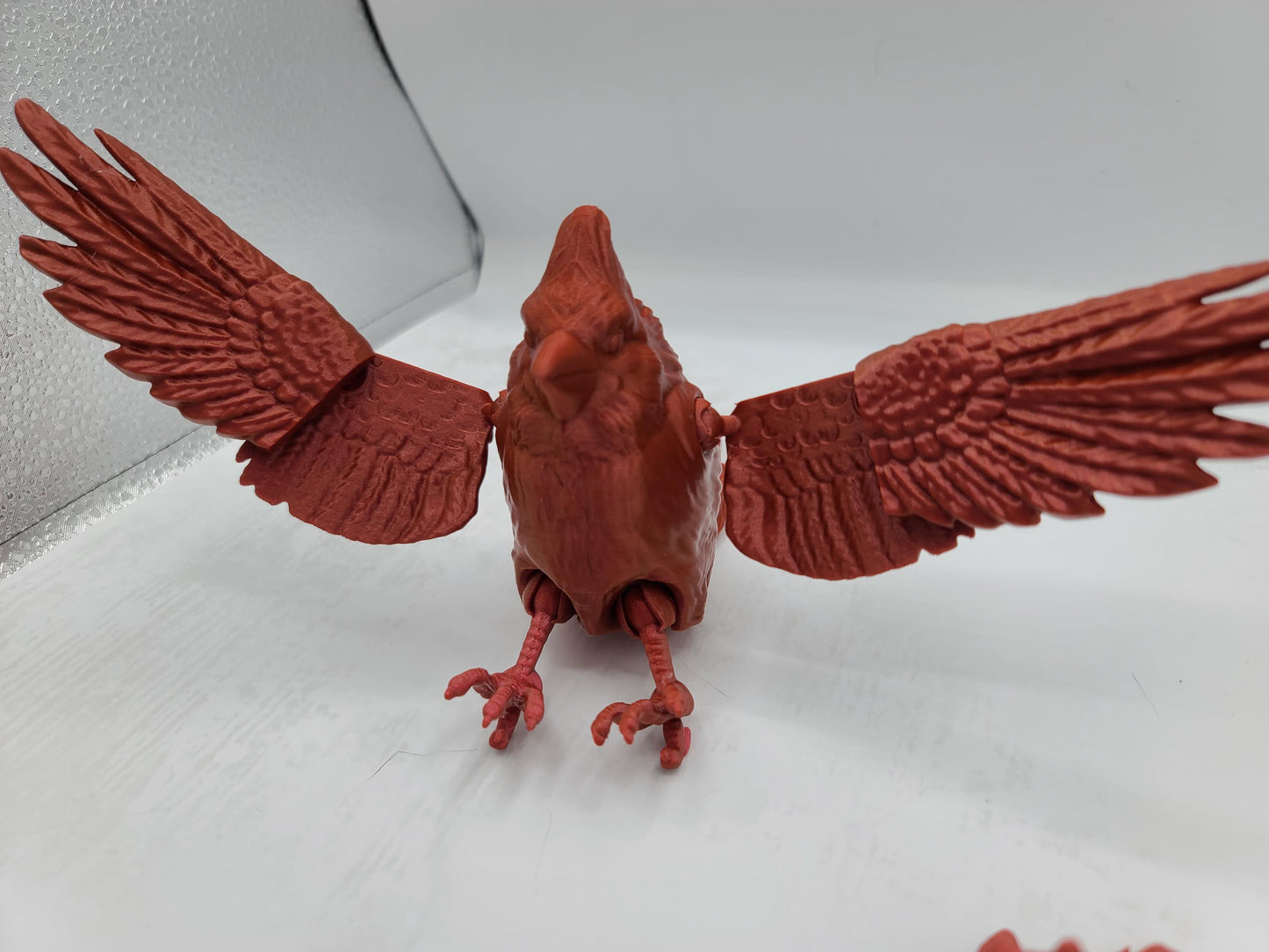 Cardinal Flexi Unique Posable Wings Articulated Full Size or Baby | 3D Print