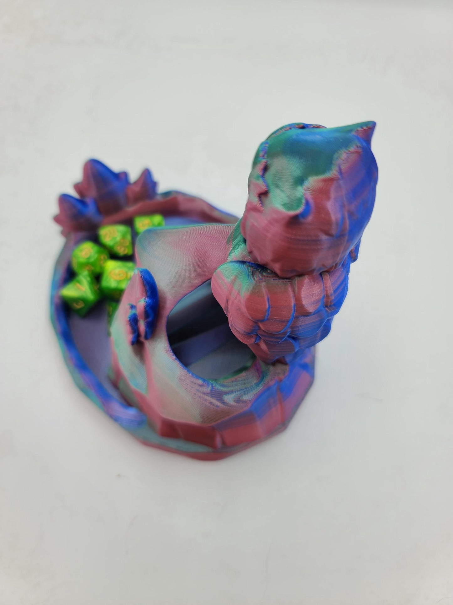 Perched Owl Dice Tower Tabletop Gaming Accessory 3D Print