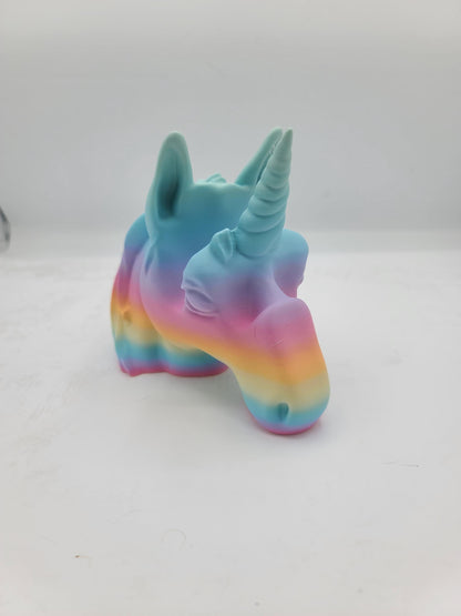 Unicorn Head Glasses Holder Fantasy Display 3D Print