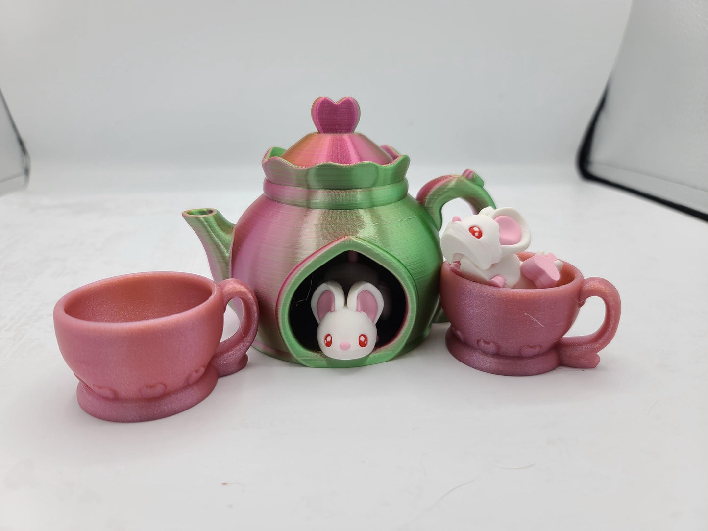 Mouse Flexi and Tea Set 3D Print (Mouse Can Be Purchased Alone!)