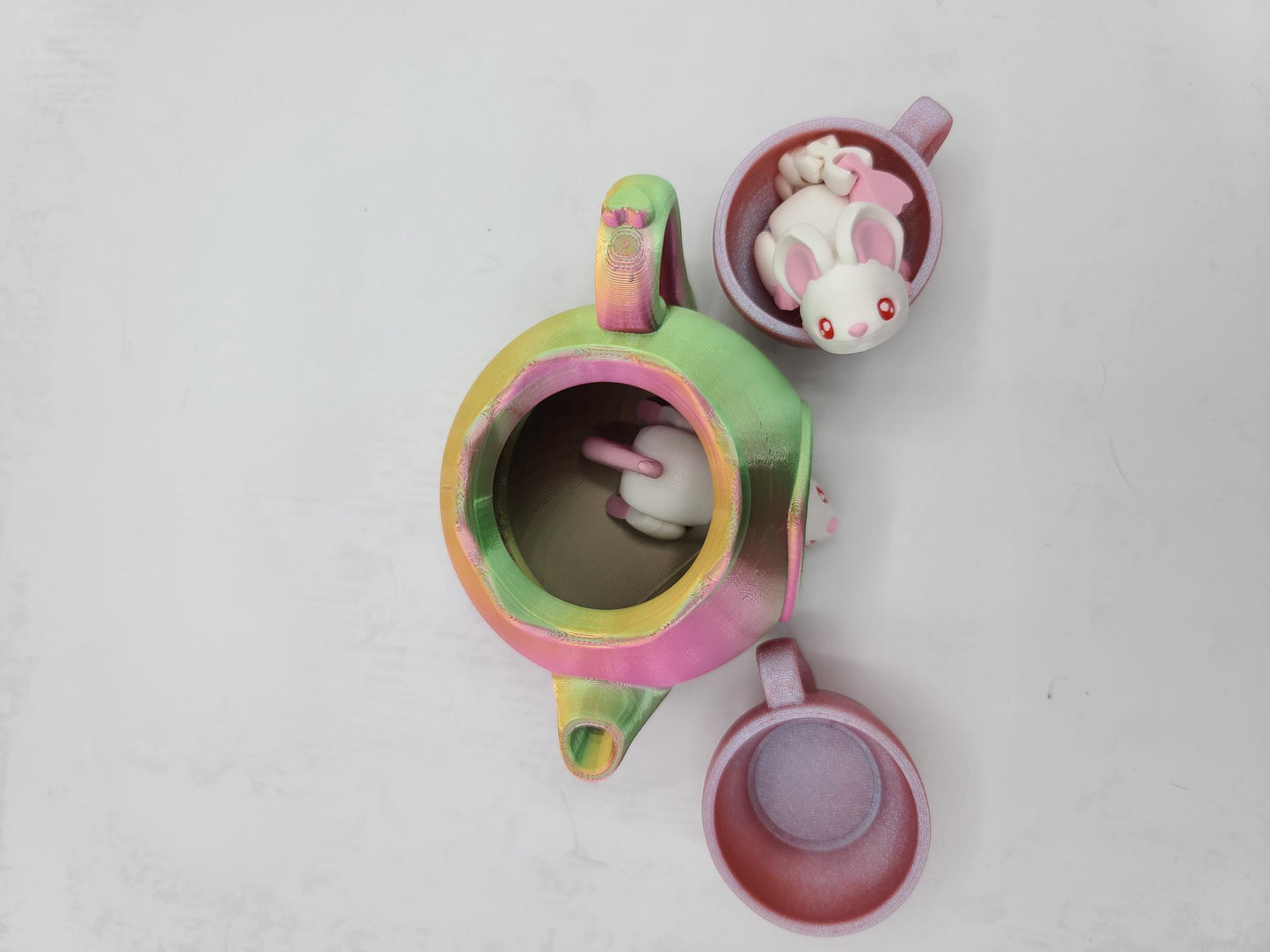Mouse Flexi and Tea Set 3D Print (Mouse Can Be Purchased Alone!)