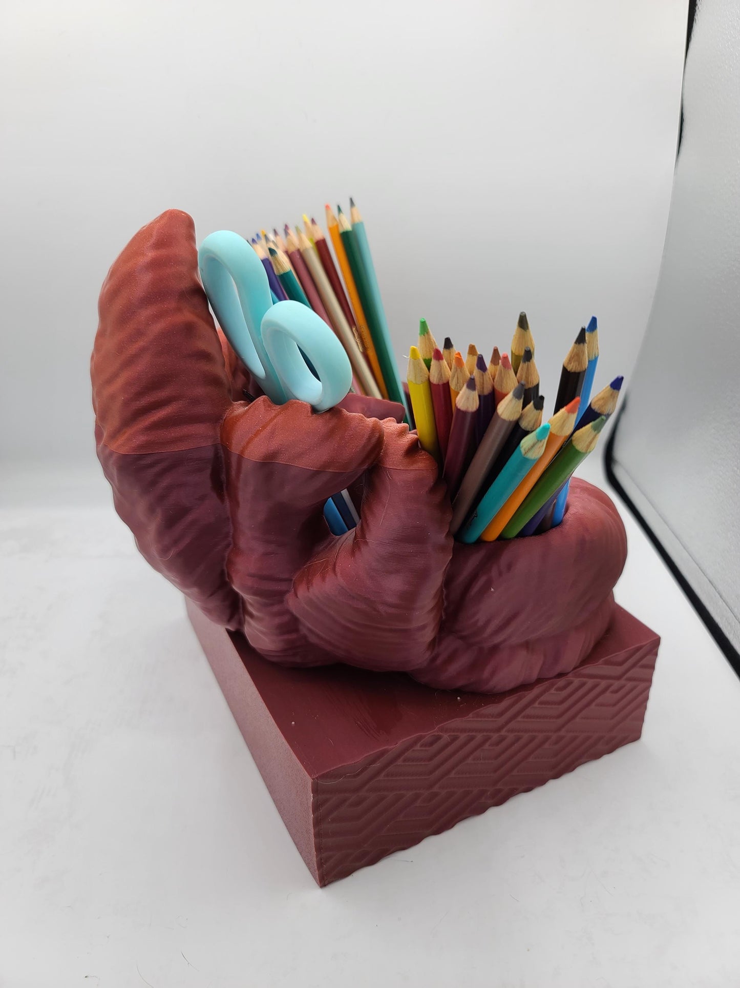 Kitsune Desk Organizer with Drawer 3D Print
