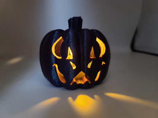 Small LED Tealight Dragon-O-Lantern Halloween Display 3D Print
