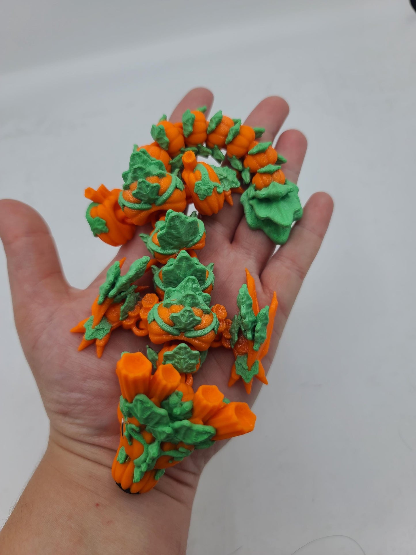 Baby Pumpkin Fall Wyvern Articulated  3D Print