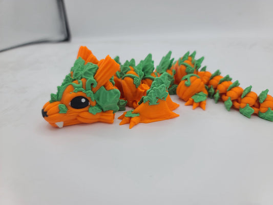 Baby Pumpkin Fall Wyvern Articulated  3D Print