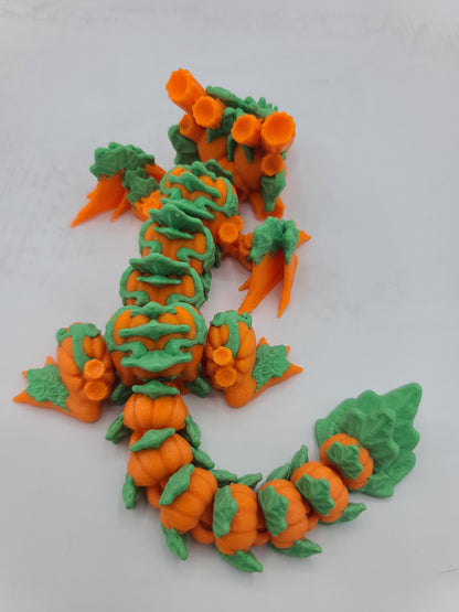 Baby Pumpkin Fall Wyvern Articulated  3D Print