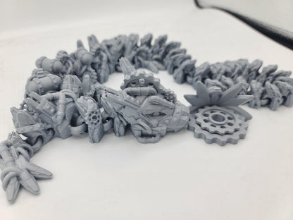 Steampunk Dragon (Winged or Wingless Option) Articulated 3D Print