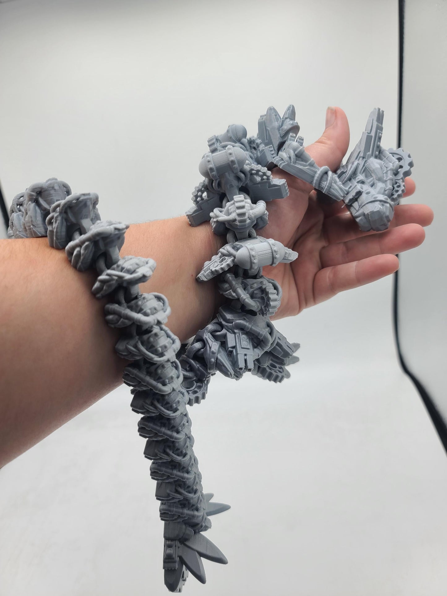 Steampunk Dragon (Winged or Wingless Option) Articulated 3D Print