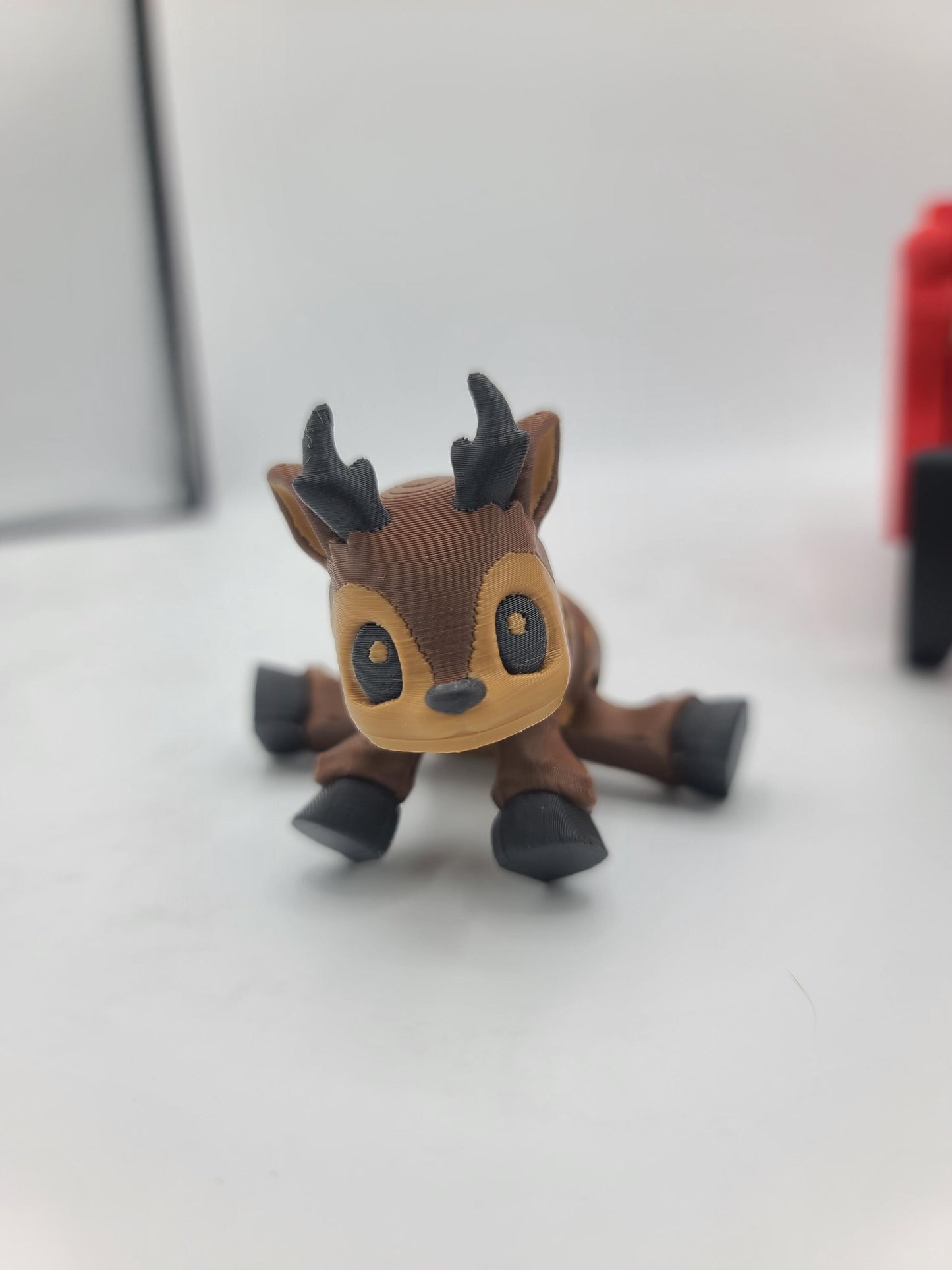 Christmas Flexi Reindeer with Optional Sleigh (Four Styles Available) | 3D Print