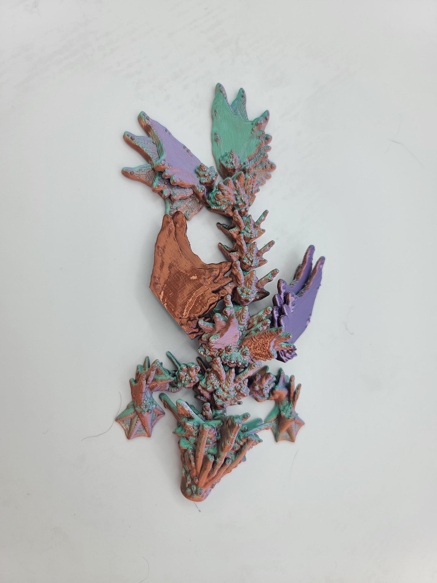 Ocean Serpent Tadling with Fin-like Wings (Optional Keychain) 3D Print