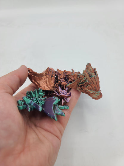 Ocean Serpent Tadling with Fin-like Wings (Optional Keychain) 3D Print
