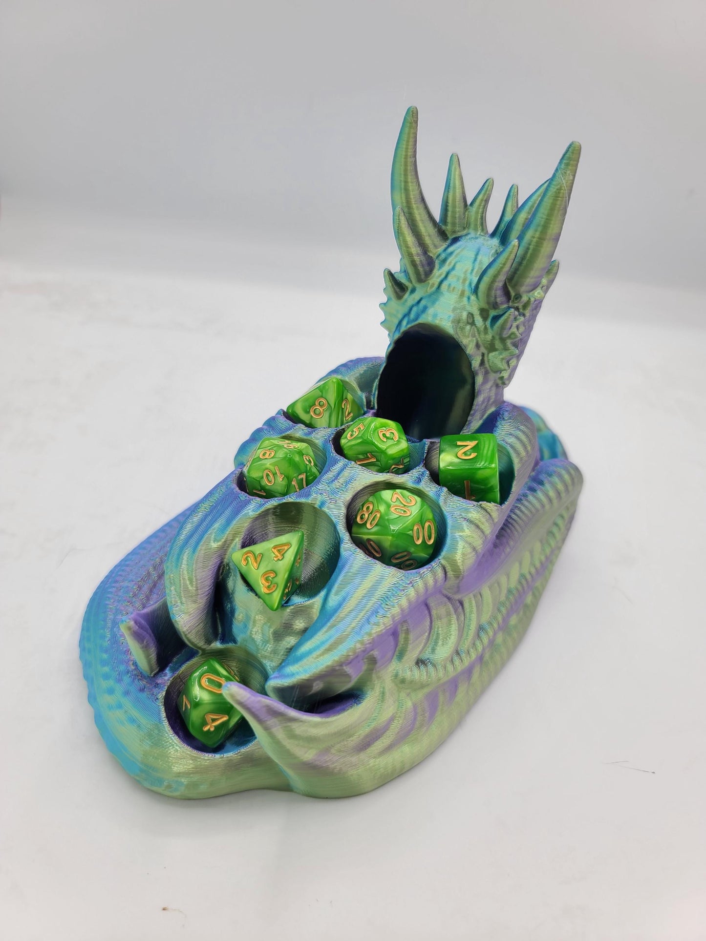 Perched Dragon Dice Tower and Dice Holder | 3D Print