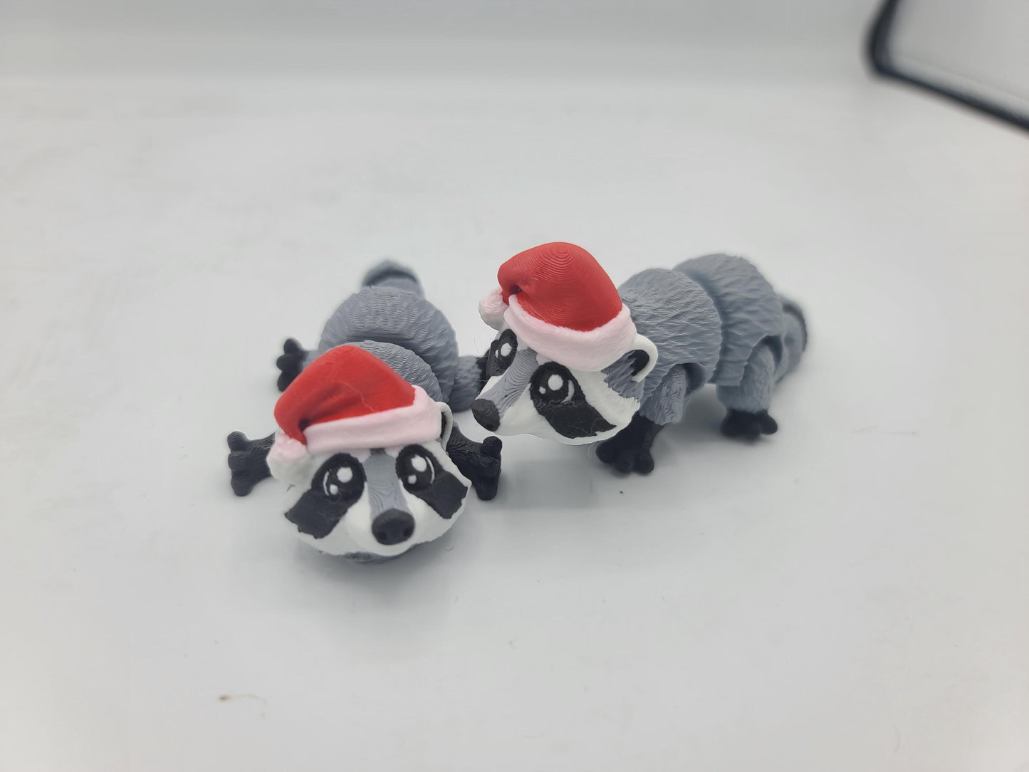Mini Santa Hat Raccoon Flexi 3D Print