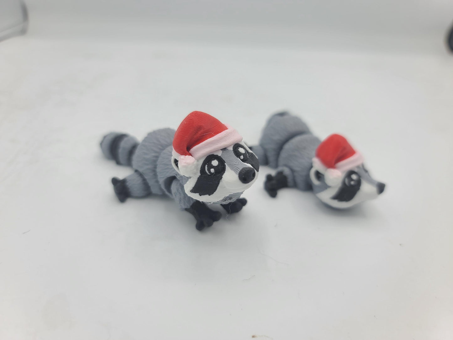 Mini Santa Hat Raccoon Flexi 3D Print